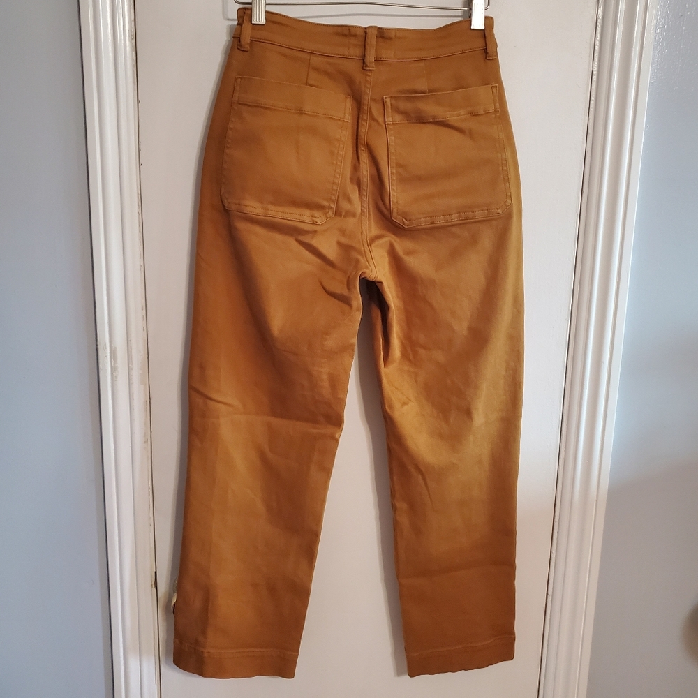 Everlane Cropped Straight Leg Pant Size 2 Regular Granola Retro Minimalism artsy - Picture 8 of 16